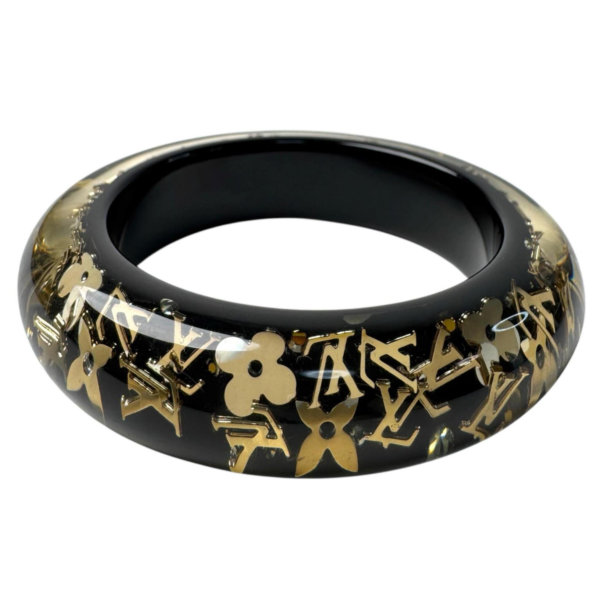 Louis Vuitton Louis Vuitton Bracelet Inclusion Gm Bangle Noir M66254 Women's